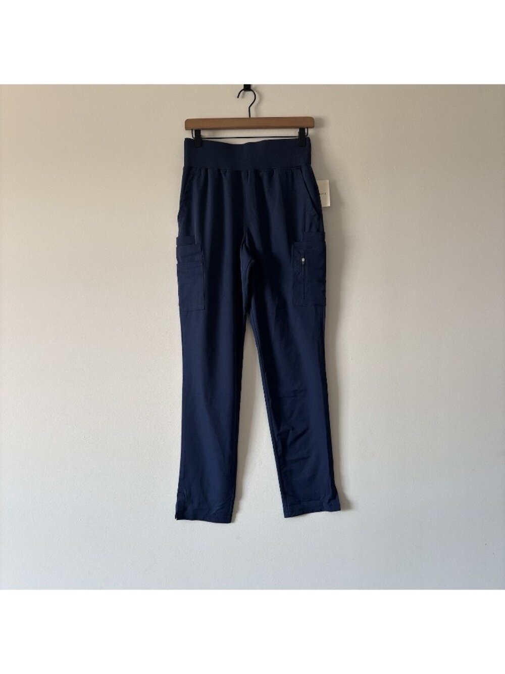 Whisperlite Scrub‎ Pants Women's Small Blue 6 Pocket Cargo Medial Nurse NWT